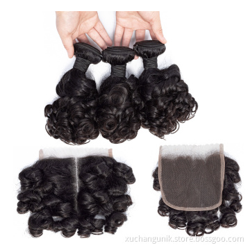 Uniky 9a 100g Brazilian Weaving Remy Human Hair Bundle for Women Weave Hair Extension Weft Natural Black Bouncy Curly Curl FUMI